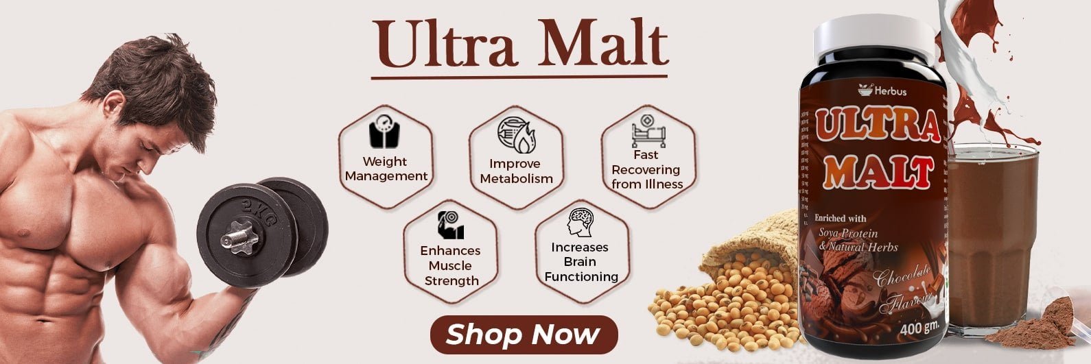 Jio Malt - Enriched with Soya Protein & Natural Herbs - Marowin Healthcare