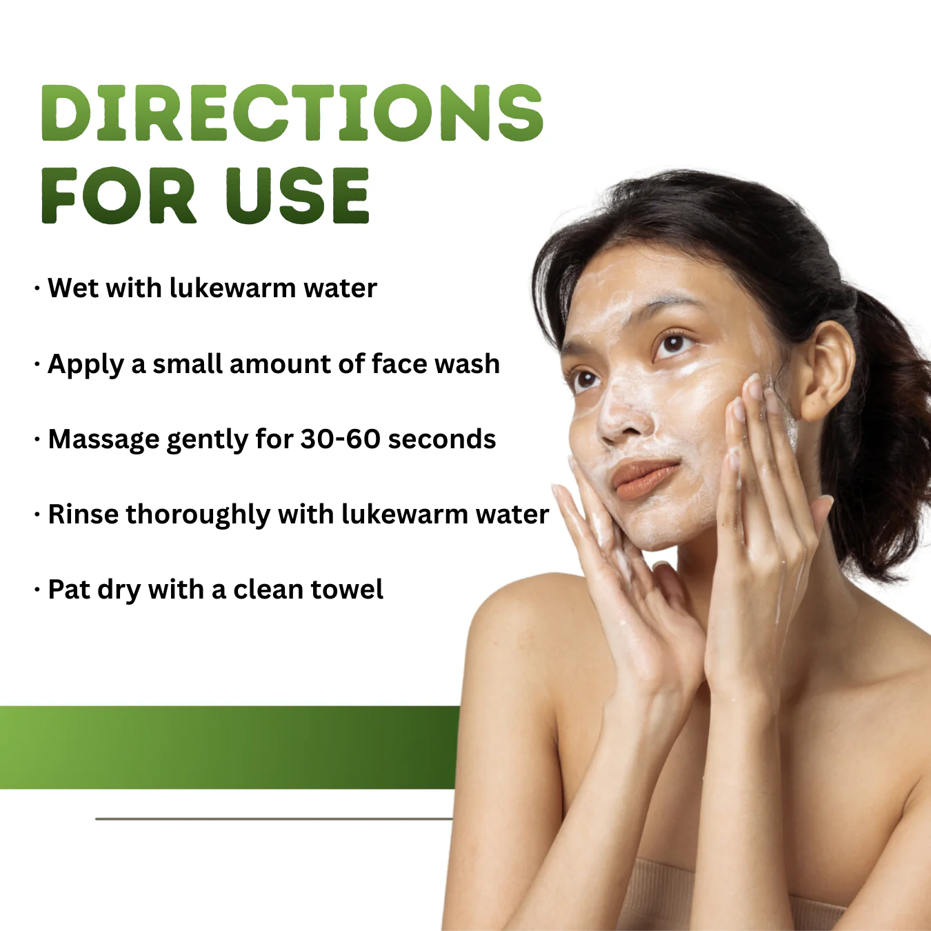 Ultra Face Wash Gel 75ml | Aloe Vera, Neem & Tea Tree Cleanser - Image 4