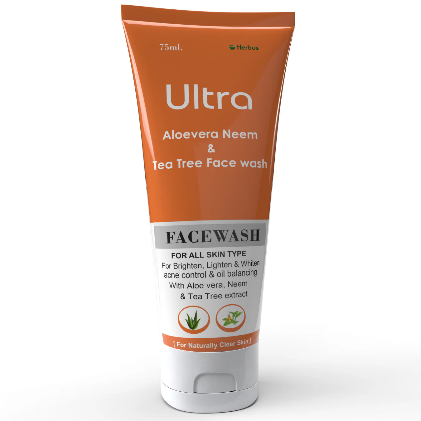 Ultra Face Wash Gel 75ml | Aloe Vera, Neem & Tea Tree Cleanser