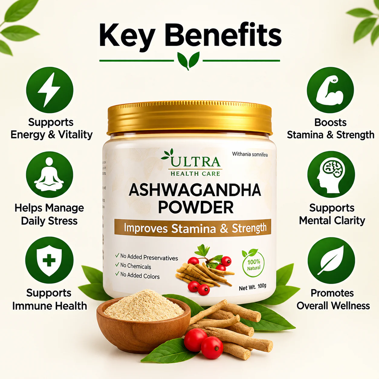 Pure Organic Ashwagandha Powder - Image 4