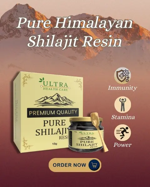 Ultra Healthcare Pure Himalayan Shilajit Resin 15g - Natural Supplement for Immunity, Stamina & Power