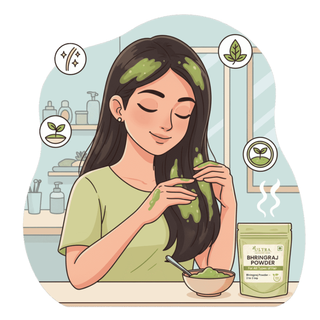 Bhringraj Hair Pack for hair growth