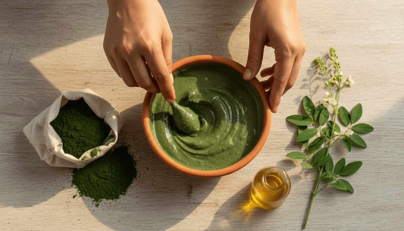 How to use Bhringraj Powder Ayurvedic King of Herbs for Strong Hair Growth