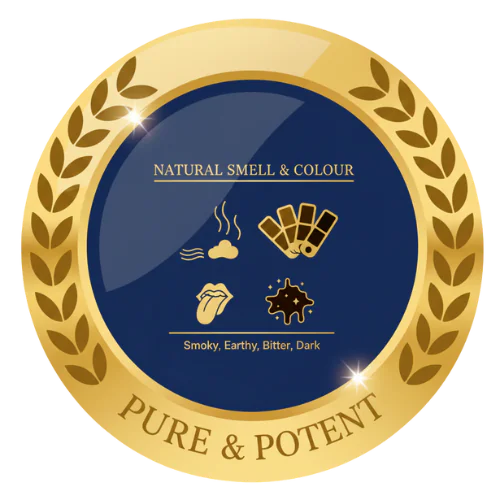 India's top rated Shilajit Resin Quality Check - Natural Smell & Colour