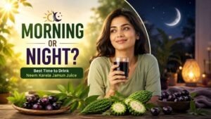 Best Time to Drink Neem Karela Jamun Juice — Morning or Night