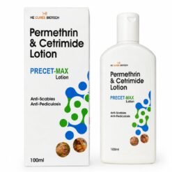 Buy Precet-Max Permethrin & Cetrimide Lotion 100ml for scabies and head lice